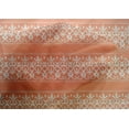 thumbnail image 4 of oneOone Cotton Silk Peach Fabric Stripe & Swirl Block Craft Projects Decor Fabric Printed By The Yard 42 Inch Wide, 4 of 4