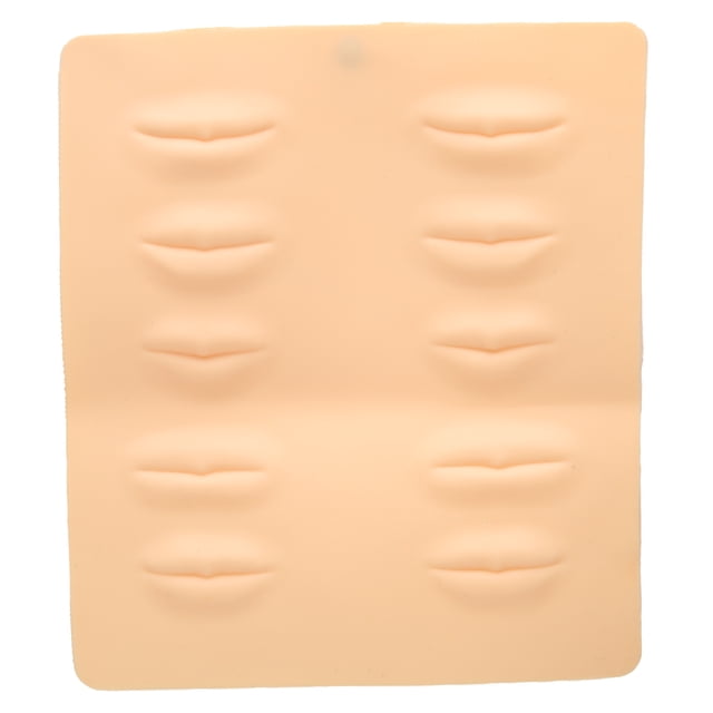 Piel de entrenamiento de labios piel de práctica de labios de alta simulación para vestirse para la belleza personal para el cuidado de las pestañas para el maquillaje
