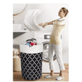 thumbnail image 4 of Cesto De Ropa Sucia Canasta Plegable color negro y blanco, 4 of 4