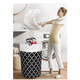 thumbnail image 4 of Cesto De Ropa Sucia Canasta Plegable color negro y blanco, 4 of 4
