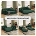 thumbnail image 5 of CARZZI LIFE 79" Convertible Sofa Bed with Pillows, Corduroy Folding Sleeper Sofa with Fixed-Shape Frame, Boneless Couch for Living Room Bedroom, Floor Sofa Lounge No Assembly Required (Green), 5 of 10