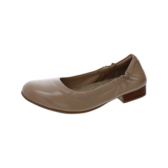Walking Cradles Womens Tess Slip On Leather Ballet Flats