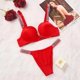 thumbnail image 3 of Ajustable Sujetador Conjunto De Diamantes De Imitación De Lentejuelas Lencería sexy glitter Transpirable push-up De Las Mujeres De Impresión De Letras, 3 of 5