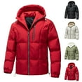 thumbnail image 4 of CYiJun Mens Puffer Jackets Lightweight Water Warm Resistant Casual Winter Coat with Hooded, 4 of 4