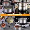 thumbnail image 4 of BRIGHTFUFU 1 Juego de olla de vapor y pila de acero inoxidable, olla de cocina, utensilios de cocina humeantes, 4 of 7