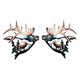 thumbnail image 1 of Metal Wall Decor, Deer Metal Wall Art Sculpture Silhouette Craft with Rustic Cabin Decor Finish C, 1 of 5