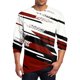thumbnail image 1 of Blusas y camisas de manga larga y cuello redondo para hombre, estilo casual, estampado, cuello redondo, manga corta, poliéster, 1 of 4
