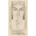 thumbnail image 3 of Simon Moulijn 12x18 Black Modern Framed Museum Art Print Titled - Ex Libris Van Hanns-Hinsberg (1925), 3 of 5