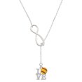 thumbnail image 1 of Delight Jewelry Love with Softball Silver tone Elegant Infinity Lariat Necklace, 1 of 4