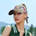 thumbnail image 5 of Daiia Colorful Poodle Dog Pattern Sport Sun Visor Hats Visor Cap Adjustable Empty Top Baseball Cap Cotton Ball Caps for Women and Men, 5 of 7