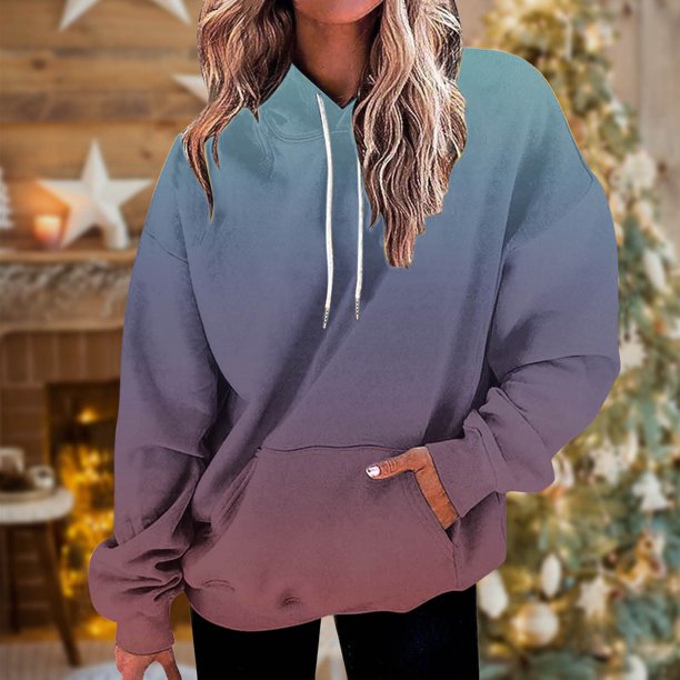 Ailaofu Hoodies for Women Tie Dye Oversized Sweatshirt Plus Size Loose Fit Cute Hoodie Drawstring Fall Pullover with Pocket