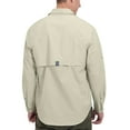 thumbnail image 2 of Little Donkey Andy Men's UPF 50+ UV Protection Shirt, Breathable Long Sleeve Fishing Hiking Shirt, Air-Holes Tech Light Khaki Heather M, 2 of 7