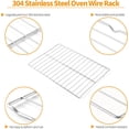 thumbnail image 3 of Upgraded WB48X20249 Oven Rack Replacement Parts for GE Stove Oven Parts, 23.7" x 16" Rack-flat for GE Range Oven Parts 304 Stainless Steel Oven Wire Rack Hotpoint Stove Parts Oven Rack 1 Pcs, 3 of 6