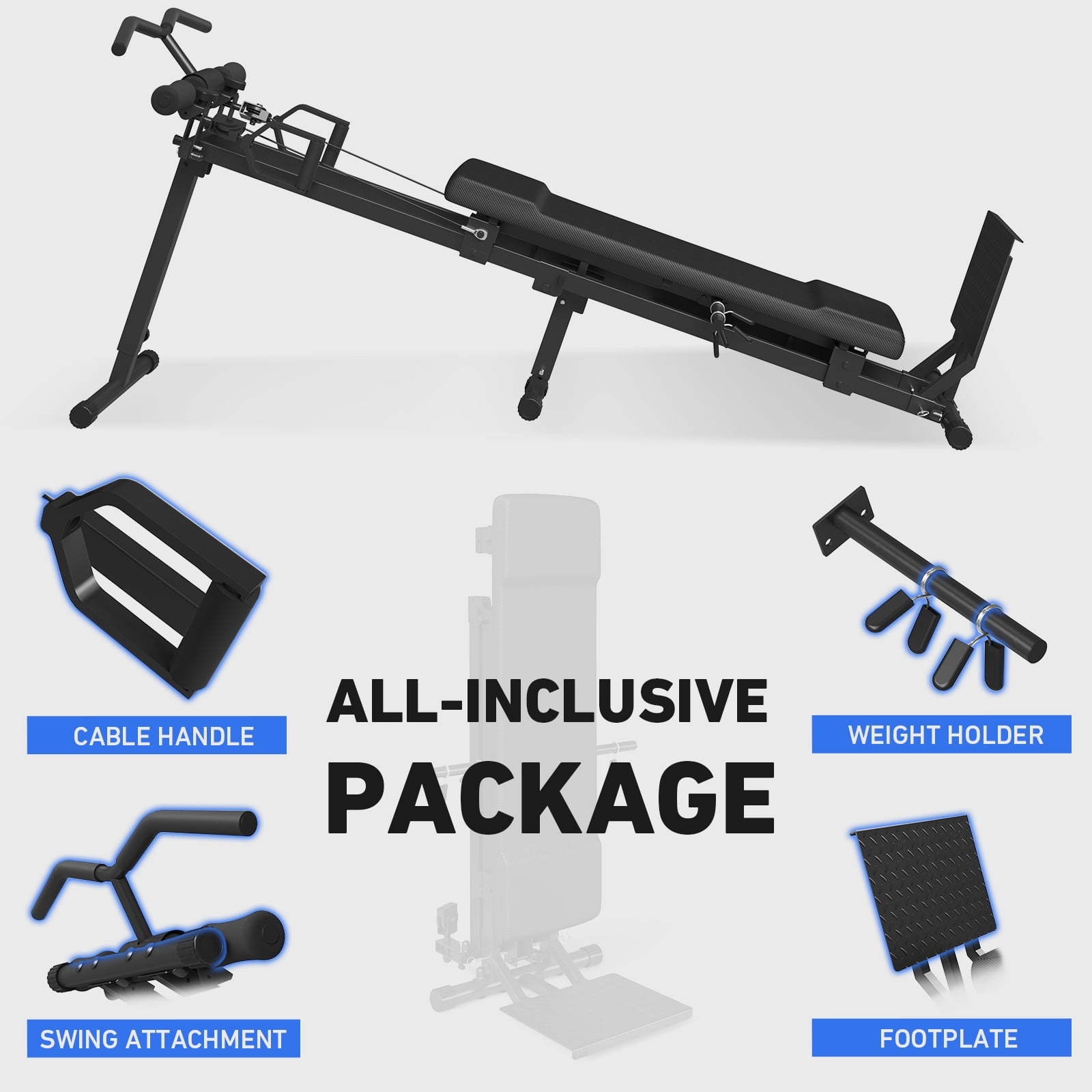 Syedee Total Home Gym, Multi-Functional Workout Machine with Total Over 100 Exercises, 700LBS Body Weight Resistance Training Equipment with Weight Holder, Home Gym Equipment
