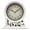 A, variant on Retro Love Letter Quiet Movement Mantels Clock for Easy Time Checking Table Clock Operated Round Desk Clock