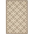thumbnail image 2 of Safavieh Courtyard Rose Geometric Indoor/Outdoor Area Rug, Beige/Dark Beige, 6'7" x 9'6", 2 of 9