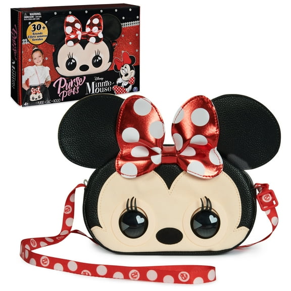 Purse Pets, Disney Minnie Mouse Interactive Toy Shoulder Bag, for Ages 4 