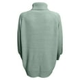thumbnail image 5 of Chandail-Over Décontracté Surdimensionné en Tricot Côtelé pour Femmes Manches Longues Col Rond Hauts Automne Hiver Mode Confortable Doux Chaud, 5 of 5