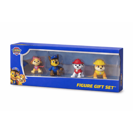 PAW Patrol Figure Gift Set with Chase, Marshall, Skye & Rubble, Preschool Toy Figures, Ages 3 