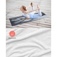 thumbnail image 4 of Marble Black Yoga Towel for Hot Yoga Non Slip, Ink Painting Modern Art Abstract Yoga Mat Towel Absorbent Yoga Sweat Towels Microfiber Hot Yoga Blanket for Bikram Pilates 26"x74", 4 of 7