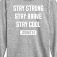 thumbnail image 3 of Instant Message - Stay Strong Brave Cool - Toddler & Youth Long Sleeve Graphic T-Shirt, 3 of 6