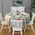 thumbnail image 2 of Round Waterproof Tablecloth 60×60 Inch, Boho Style Reusable Indoor/Outdoor Durable Table Cover for Party Kitchen Dinner Room Decor, 2 of 6