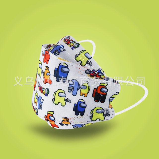 Máscara De Los Niños Hello-Kitty De Dibujos Animados kf94 Estéreo kn95 Bebé Niño Lindo 4-12 Años Gao Jiahui unisex