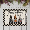 thumbnail image 6 of 4Pcs Buffalo Plaid Halloween Placemats,Halloween Decorations Bat Ghost Truck Pumpkins Gnome Place mats Table Place Mats for Party Kitchen Dining Table, 6 of 7