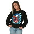 thumbnail image 4 of Airbrushed King Icee Bear Chillin Unisex Plus Size Sweatshirt Brisco Brands 2X, 4 of 5