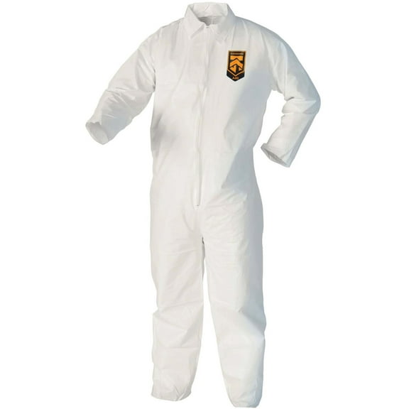 KleenGuard, KCC44303, A40 Coveralls - Zipper Front, 25 / Carton, White