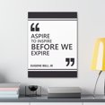 thumbnail image 3 of Inspirational Wall Art  Aspire To Inspire Motivation Wall Decor for Home Office Gym Inspiring Success Quote Print Ready to Hang Unframed, 3 of 17