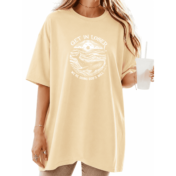 COZYMY Women's Funny Faith Western Graphic Short Sleeve Shirt Soft Cotton Black Crewneck Summer Tee