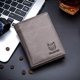 thumbnail image 2 of BULLCAPTAIN Cartera de Cuero Genuino con Bloqueo RFID de Gran Capacidad Negro QB-027, 2 of 12
