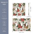thumbnail image 2 of Yayeee Toggle Light Switch Wall Plate 3-Gang 6.37"x4.48" Decorative Outlet Cover, Red Christmas Poinsettia, 2 of 7