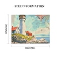 thumbnail image 3 of Orinice Lighthouse Compass Map Fine Art Aesthetic Poster & Print Wall Painting for Classroom Kitchen Office Farmhouse Bathroom Room Decor Pictures Wall Art Painting Canvas Prints Wall Art Canvas, 3 of 6