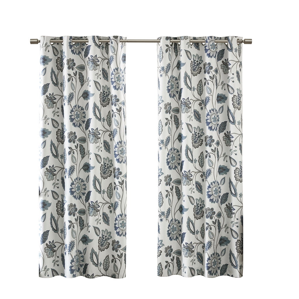 MAYEERTY Jacquard Printed Curtain Panel - Room Darkening for Bedroom