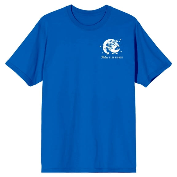 Pabst Blue Ribbon Cool Blue Logo Men's Royal Blue Short Sleeve Tee