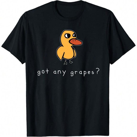 Funny Duck Got Any Grapes Summer Humor Design T-Shirt