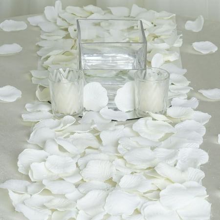 Balsacircle 500 Silk Rose Petals Wedding Ceremony Flower