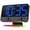 Black - Blue Digits (Plug-in), variant on Digital Alarm Clocks for Bedrooms: Large Bold Number 5 Brightness Dimmer - Easy to Read Across The Room - 5 Alarm Sound 8 Night Light