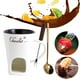 thumbnail image 1 of para fondue chocolate, para fondue, derretidor , vela para té, olla para derretir chocolate, juego para refrigerio, leche, Blanco, 1 of 8