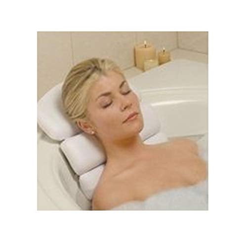 Stock Your Home Luxury Spa Bath Pillow Mat, Nonslip Bath Spa Pillow