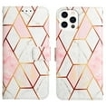 thumbnail image 3 of Compatible with iPhone 13 Wallet Cases, Detachable Wallet Case for iPhone 13 6.1 , Marble Pattern PU Leather Folio iPhone Case with Card Holder and Kickstand, 3 of 5