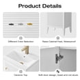 thumbnail image 6 of Vanity Art 20" Bathroom Vanity Cabinet with Ceramic Undermount Sink, Freestanding Storage Cabinet with Ceramic Top, and Removable Shelve, 6 of 6