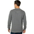 thumbnail image 2 of U.S. Polo Assn. Men's Long Sleeve Yarn-Dye Stripe Crewneck Thermal Shirt, Campus Heather Grey, Large, 2 of 3