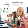 thumbnail image 4 of OULII Rentrée des Classes 1 Pce Casque d'Ordinateur Portable Bleu Durable Écouteurs Filaires pour Usage Intérieur, 4 of 8