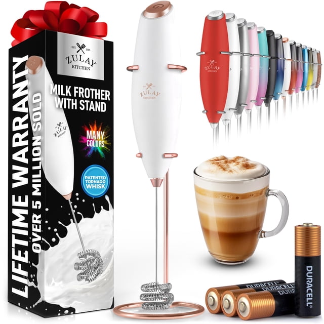 Batidor Milk Frother Zulay Kitchen Tornado con pilas