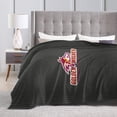 thumbnail image 4 of Alvernia A University Logo Fleece Blanket, Very Soft Microfiber Flannel Blanket for Couch Warm and Cozy for All Seasons, 4 of 6