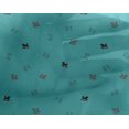 thumbnail image 1 of oneOone Tissu Georgette Viscose Imprimé Animaux Chiens 1 Yard 42 Pouces de Large, 1 of 4
