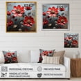 thumbnail image 4 of Designart "Scarlet Petals Of Zinnias" Zinnias Canvas Prints, 4 of 7